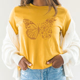 Butterfly Graphic Tee | Wildflower Butterfly | Floral | Boho Butterfly