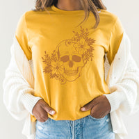Floral Skull Graphic Tee | Wildflower | Boho Floral Skull | Floral
