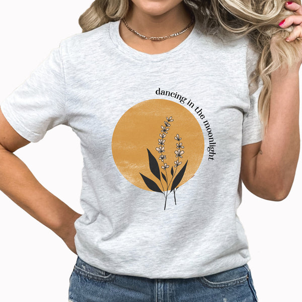 Dancing In The Moonlight Style 2 Graphic Tee | Dance | Perform | Moonlight | Floral | Boho