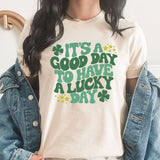 Good Day Lucky Day Graphic Tee | Lucky | Clover | Shamrock | St Patrick's Day | Lucky Vibes | Good Day