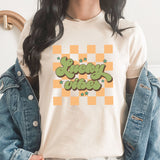 Lucky Vibes Checkered Graphic Tee | Lucky | St Patrick's Day | Checkered | Lucky Day