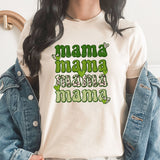 Mama Echo Graphic Tee | Lucky Mama | St Patrick's Day | Leopard Print | Mom | Lucky Day | One Lucky Mama