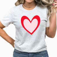 Single Heart Graphic Tee Valentine Love Heart Valentine s