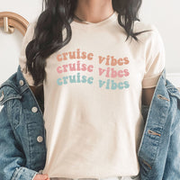 Cruise Vibes Graphic Tee | Cruise Control | Island | Ocean | Ship Wheel | Life Is Better | Oh Ship