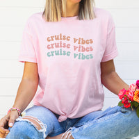 Cruise Vibes Graphic Tee | Cruise Control | Island | Ocean | Ship Wheel | Life Is Better | Oh Ship