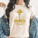 Country Music And Whiskey Graphic Tee | Long Live Country Music | Cowboy | Western | Cowboy Hat | Music | Whiskey