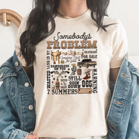 Somebody's Problem Graphic Tee | Country Music| Wallen | Lyrics | Western | Somebody's Problem