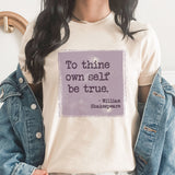 Shakespeare Graphic Tee | Author | Read | Book | Shakespeare | Poetry | Be True | Inspirational