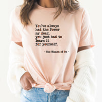 Wizard Of Oz Graphic Tee | Classic Poem | Story | Book | Read