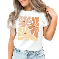 Grunge Flower Graphic Tee | Abstract Design | Wildflower | Vintage Vibes | Rustic | Retro | Flower Patch | Summer