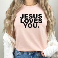Jesus Loves You Graphic Tee | Primary Song | Church| Religious | Jesus | Sing