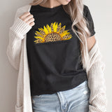 Summer Sunshine Graphic Tee | Sunflower | Leopard Print | Summer