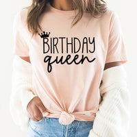 Birthday Queen Graphic Tee | Happy Birthday | Let's Celebrate | It's My Birthday | Party