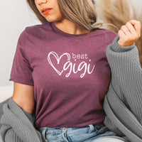 Best Gigi Graphic Tee | Favorite Family | Mother's Day Best | Gigi | Mom | Mother's Day Gift