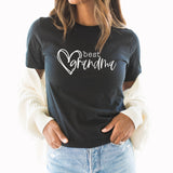 Best Grandma Graphic Tee | Grandma | Grandmother | Mother | Mother's Day Gift | Heart | Family