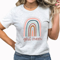 Girl Mom Rainbow Graphic Tee | Mom Of A Girl | mom Of Both | Mama Mode | Girls And Glitter | Mom Life | Mama  | Rainbow
