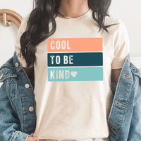 Cool To Be Kind Graphic Tee | Be Kind | Kindness | Positive | Be Happy | Retro