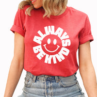 Always Be Kind Smiles Graphic Tee | Choose Kindness | Happiness | Smiley Face | Positive Vibes | Happy Day | Layering Tee
