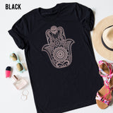 Flower Hamsa tee