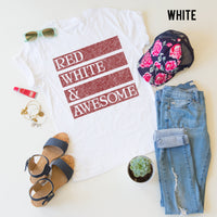 Red White & Awesome tee