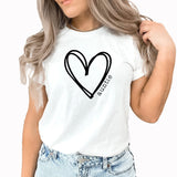 Auntie Heart Graphic Tee | Family | Perfect Gift | Best Aunt | Niece And Nephew | Favorite Aunt | Black Graphic | Heart | Love