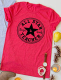 All Star Teacher tee- Black