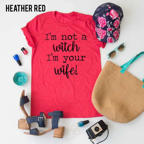 I'm Not A Witch tee