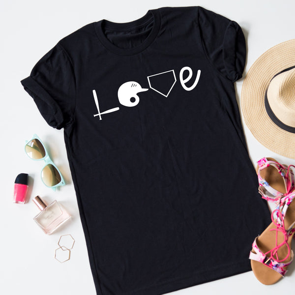 Baseball Equipment Love Tee