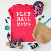 Baseball Hugs and Kisses Tee