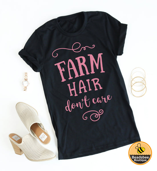 Farm Hair Don't Care Tee