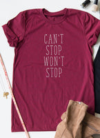 Can't Stop Won't Stop tee