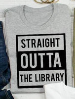 Straight Outta The Library tee
