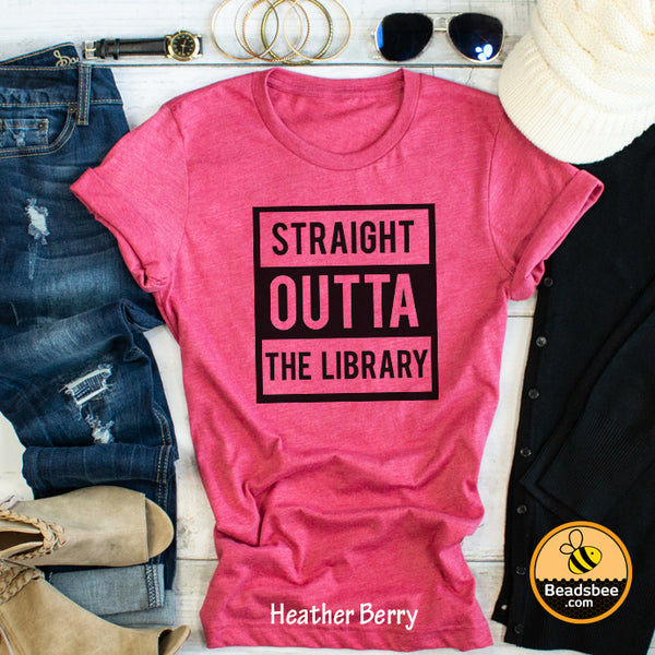 Straight Outta The Library tee
