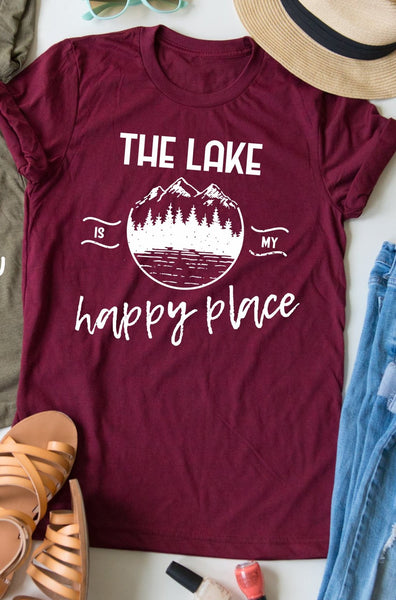 The Lake Is My Happy Place tee