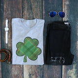Plaid Shamrock Tee