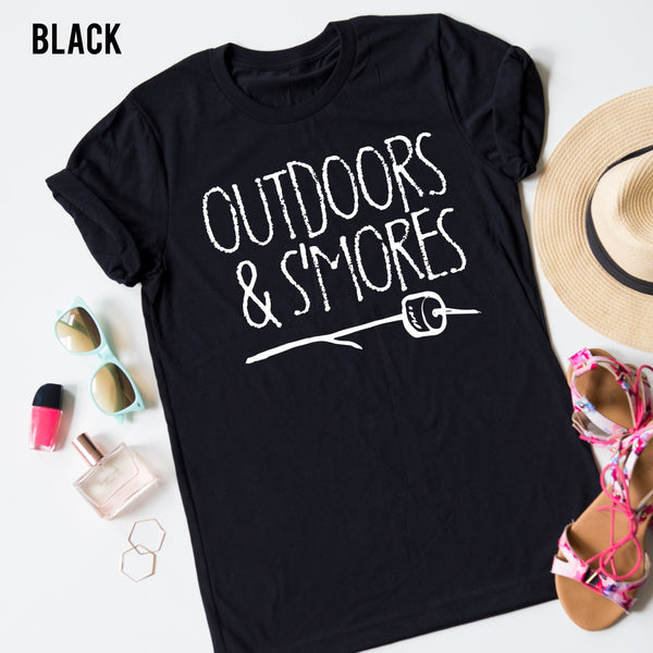 Outdoors and S'mores Tee