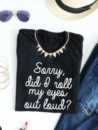 Roll My Eyes tee