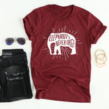 Elephant Never Forgets tee