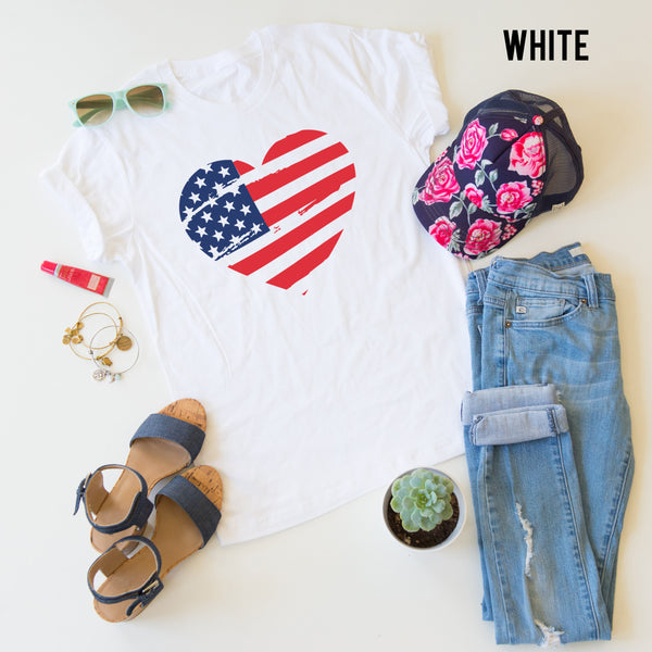 Heart Flag tee