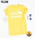 A Girl Who Loves Horses tee