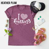 I Heart Knitting tee