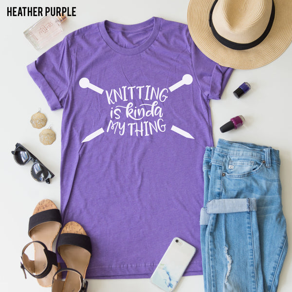 Knitting Is My Kinda Thing tee