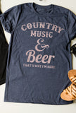 Country Music & Beer tee